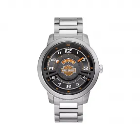 宝路华/Bulova Harley-Davidson®系列 43 MM 不锈钢 石英机芯 手表 76A162