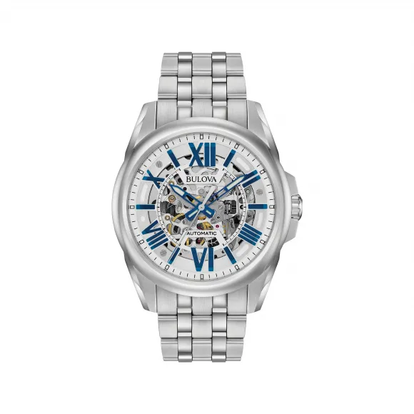 宝路华/Bulova Classic Automatic 系列 43 mm 不锈钢 自动机械机芯 男表 96A187