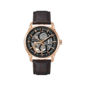 宝路华/Bulova Classic Automatic 系列 43 mm 玫瑰金色不锈钢 自动机械机芯 男表 97A169