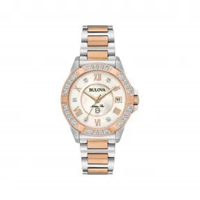 宝路华/Bulova Marine-Star系列 32.00 MM 不锈钢 石英机芯 女表 98R234