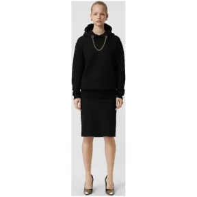 博百利/Burberry 女士 高腰羊毛铅笔裙 (黑色) 45482941