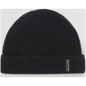 博百利/Burberry 女士 罗纹针织羊绒帽 (黑色)  80077011