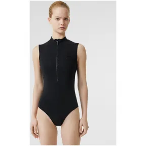 博百利/Burberry 女士 徽章装饰泳衣 (黑色) 80079871