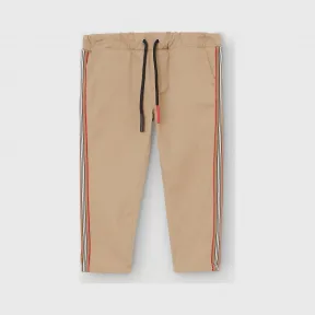 博百利/Burberry 童装 标志性条纹装饰棉质卡其裤 (蜜色) 80169521