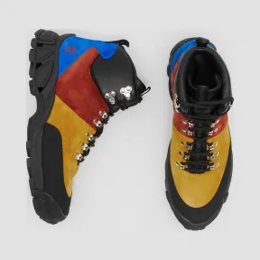 博百利/Burberry 男士 麂皮拼皮革 Tor 靴 (橙黄色) 80171281