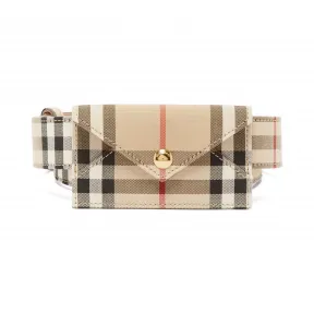 博百利/Burberry 腰带 8017280 啡色 帆布/皮革 70Cm 80172801