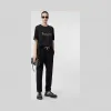 博百利/Burberry 女士 典藏绣标棉质 T 恤衫 (黑色) 80205761