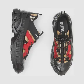 博百利/Burberry 女士 Vintage 格纹棉拼尼龙 Arthur 运动鞋 (典藏米色) 80206801