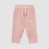 博百利/Burberry 童装 菱形绗缝装饰棉质运动裤 (熏衣草粉红) 80209791