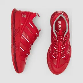 博百利/Burberry 尼龙拼皮革 Union 运动鞋 (亮红色) - 男士  80240481