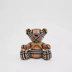 博百利/Burberry 格纹羊毛 Thomas 泰迪熊 (典藏米色) 80431351