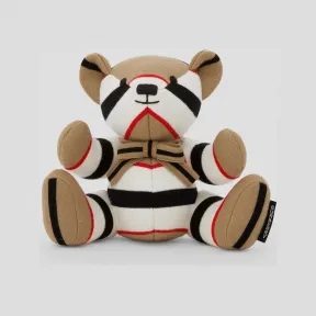 博百利/Burberry 条纹装饰羊毛 Thomas 泰迪熊 (典藏米色) 80614831