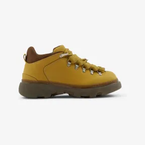 博百利/Burberry 磨绒皮革登山靴 (马尼拉纸色) - 男士 80745771