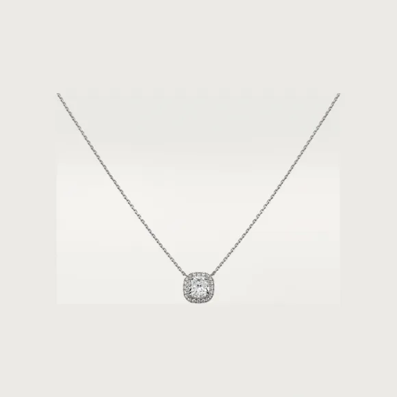 卡地亚/Cartier N7424246 - Cartier Destinée吊坠项链 镶嵌枕形切割钻石 铺镶钻石  18K白金 - 白金 钻石