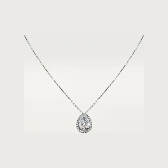 卡地亚/Cartier N7424256 - Cartier Destinée吊坠项链 镶嵌梨形切割钻石 铺镶钻石  铂金 -  铂金 钻石