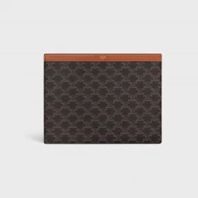 思琳/Celine 男士 标志印花和牛皮革IPAD PRO保护套 10K282CZ1.04LU