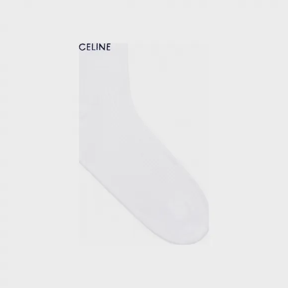 思琳/Celine 女士 CELINE 棉袜 - 米白色 2A41O961M.01OW