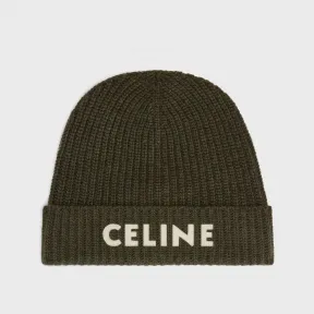 思琳/Celine 罗纹羊毛无檐帽 2AE2I423P.08GC