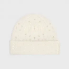 思琳/Celine FAIR ISLE羊驼毛羊毛网眼无檐帽 2AH2A798X.01OW