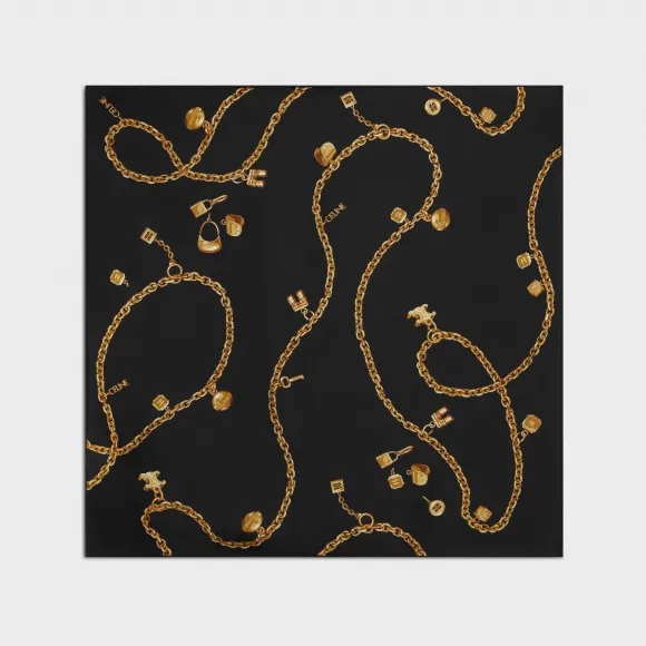 思琳/Celine 斜纹桑蚕丝头巾 2AWB6166W.28BX