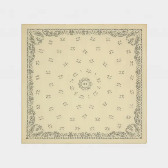 思琳/Celine 棉质和桑蚕丝头巾 2AWB8164W.32CL