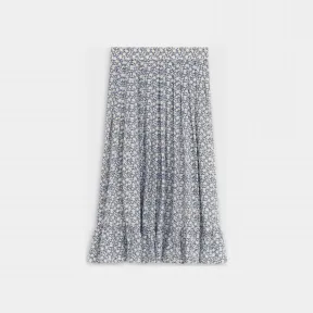 思琳/Celine 印花桑蚕丝绉纱田园风短裙 2J264757L.07BW.34