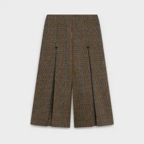 思琳/Celine 女士 羊毛粗花呢缩褶短裙裤 2P251555F.07BL