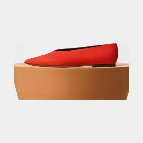 思琳/Celine  Essential海军蓝绒面小牛皮V口鞋 319083NESC.27BR