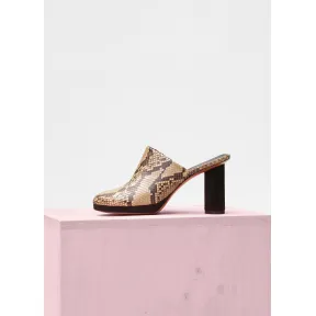 思琳/Celine  Almond蟒蛇皮露趾穆勒鞋 322244PLTC.11YE