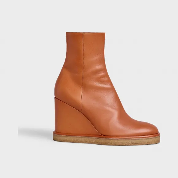 思琳/Celine 女士 Manon Wedge 小牛皮及踝靴 335453190C.04LU