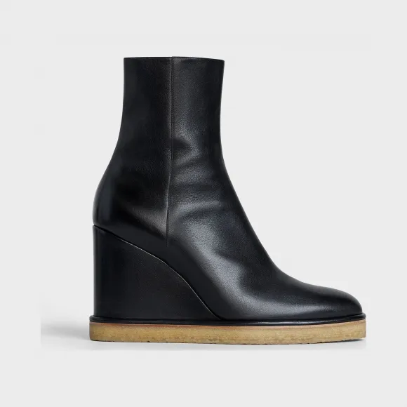 思琳/Celine 女士 Manon Wedge 小牛皮及踝靴 335453190C.38NO