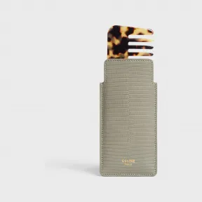 思琳/Celine 女士 小号蜥蜴皮革皮革发梳 4M1054AGJ.31GC