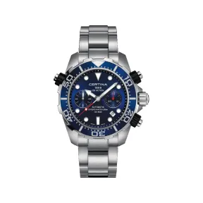 雪铁纳/Certina DS Action Diver 动能系列自动潜水计时码表 45.20 MM 带有 PVD 涂层的 316L 精钢 自动机械机芯 男表 C013.427.11.041.00