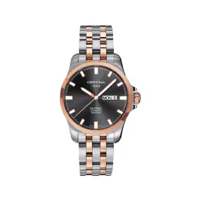 雪铁纳/Certina DS First 荣耀系列自动双历腕表 40.00 MM 带有 PVD 涂层的 316L 精钢 自动机械机芯 男表 C014.407.22.081.00