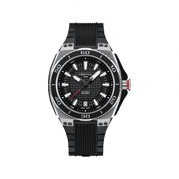 雪铁纳/Certina DS Eagle 锋芒系列 44.00 MM 带有 PVD 涂层的 316L 精钢 石英机芯 男表 C023.710.27.051.00