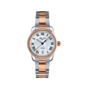 雪铁纳/Certina DS Podium 冠军系列女士腕表 32.50 MM 带有 PVD 涂层的 316L 精钢 石英机芯 女表 C025.210.22.118.00