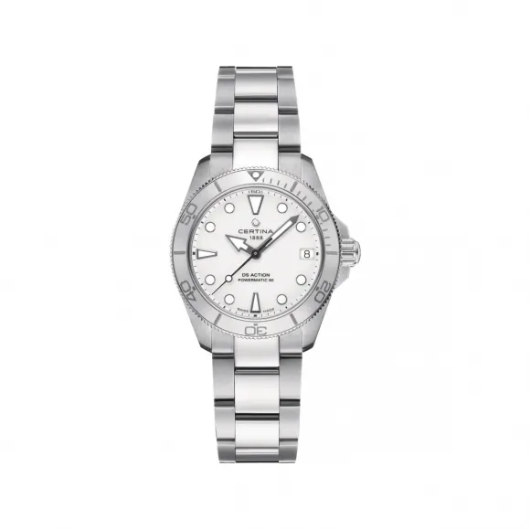 雪铁纳/Certina DS Action 34.5mm系列 34.5MM 316L精钢 自动机械机芯 女表 C032.007.11.011.00