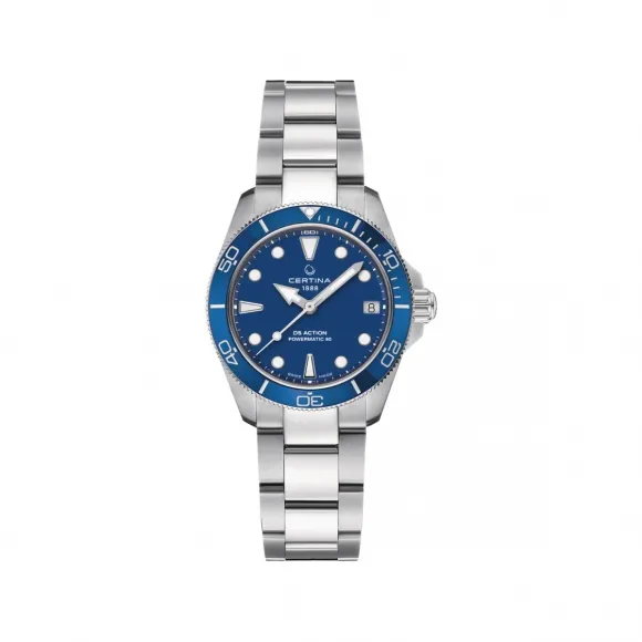 雪铁纳/Certina DS Action 34.5mm系列 34.5MM 316L精钢 自动机械机芯 女表 C032.007.11.041.00