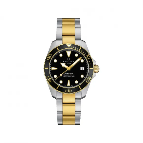 雪铁纳/Certina 动能系列潜水 38MM 316L精钢 自动机械机芯  C032.807.22.051.00