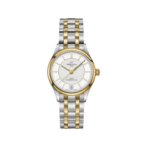 雪铁纳/Certina DS-8 星悦系列劲能80女士腕表 31.50 MM 带有 PVD 涂层的 316L 精钢 自动机械机芯 女表 C033.207.22.031.00