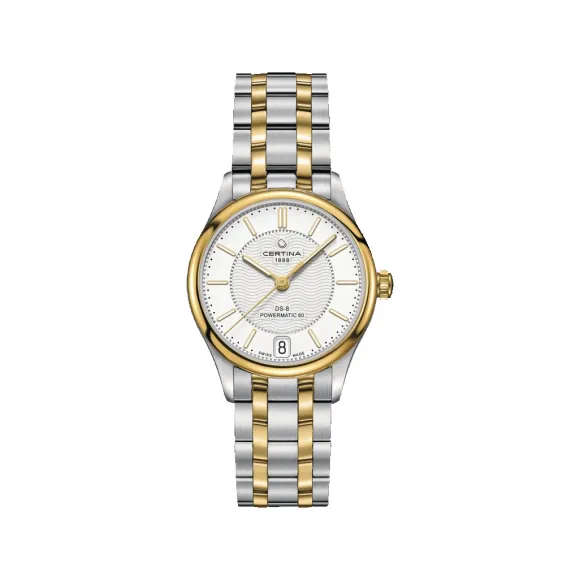 雪铁纳/Certina DS-8 星悦系列劲能80女士腕表 31.50 MM 带有 PVD 涂层的 316L 精钢 自动机械机芯 女表 C033.207.22.031.00