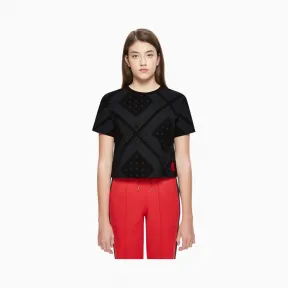 卡尔文·克莱恩/Calvin Klein 女士新款纯棉短款T恤 4BSKSS9-牛仔休闲系列