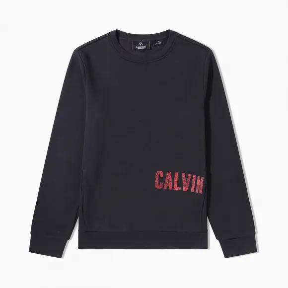 卡尔文·克莱恩/Calvin Klein 男士Logo圆领长袖卫衣4MH9W384-休闲运动系列