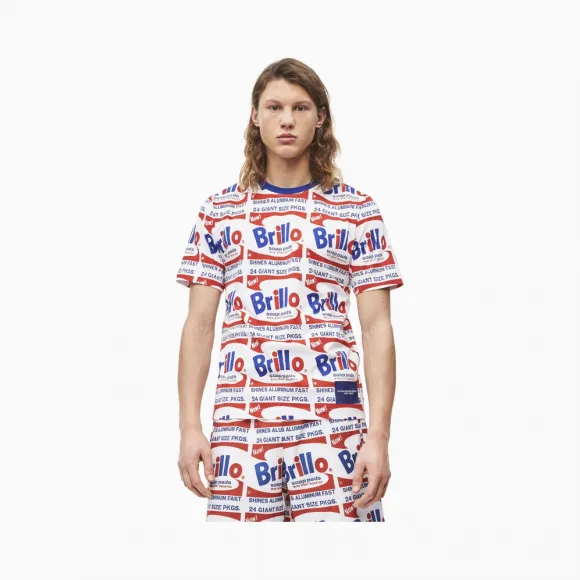 卡尔文·克莱恩/Calvin Klein 男士新款Andy Warhol系列纯棉印花短袖针织休闲上装 4MS9K248-休闲运动系列