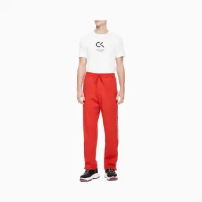 卡尔文·克莱恩/Calvin Klein 男士新款抽绳LOGO边针织休闲下装 4MS9P641-休闲运动系列