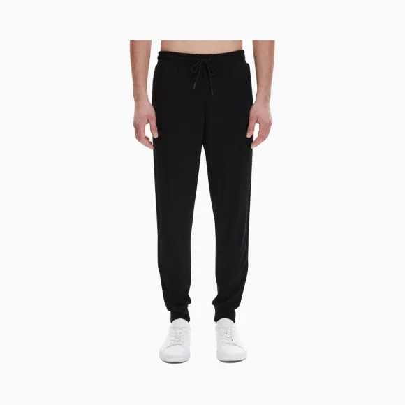 卡尔文·克莱恩/Calvin Klein 男士新款条纹抽绳针织休闲下装 4MS9P654-休闲运动系列