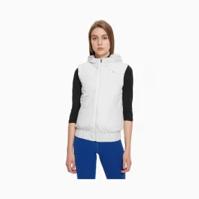 卡尔文·克莱恩/Calvin Klein 女士秋冬新款拉链连帽梭织运动马夹 4WF8O583-休闲运动系列