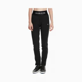 卡尔文·克莱恩/Calvin Klein 女士秋冬新款LOGO简约针织休闲下装 4WF8P678-休闲运动系列