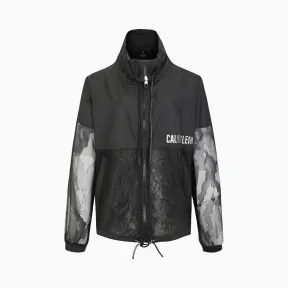 Calvin Klein 女装 梭织蕾丝拼接单夹克 4Ws0J447-休闲运动系列