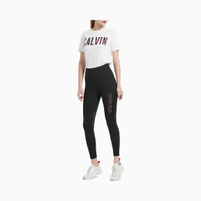 Calvin Klein 女装Logo针织紧身裤 4Ws0L609-休闲运动系列